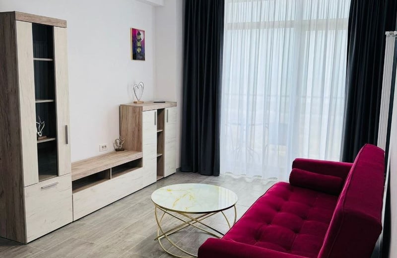 Аренда комфортной 2-комнатной квартиры с видом на море, 54 м², Мамая, Констанца, Румыния